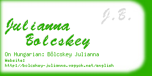 julianna bolcskey business card