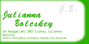 julianna bolcskey business card